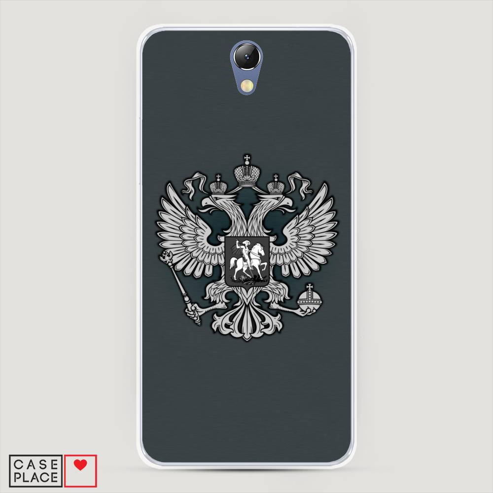 

Чехол Awog на Lenovo Vibe S1 / Леново Vibe S1 "Герб России серый", 111450-5