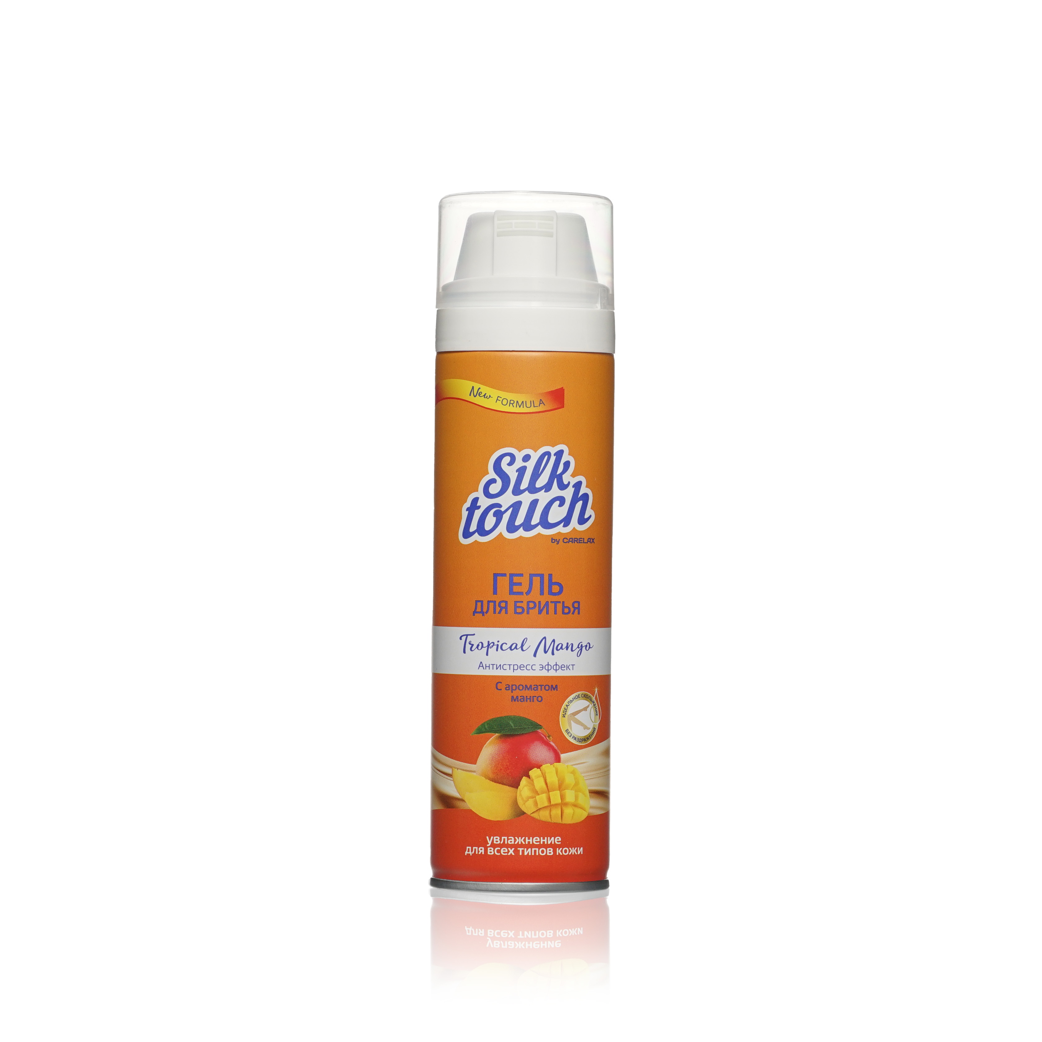 Гель для бритья Carelax Silk Touch Tropical Mango 200мл гель для интимной гигиены для девочек с 3 х лет lactacyd лактацид фл 200мл