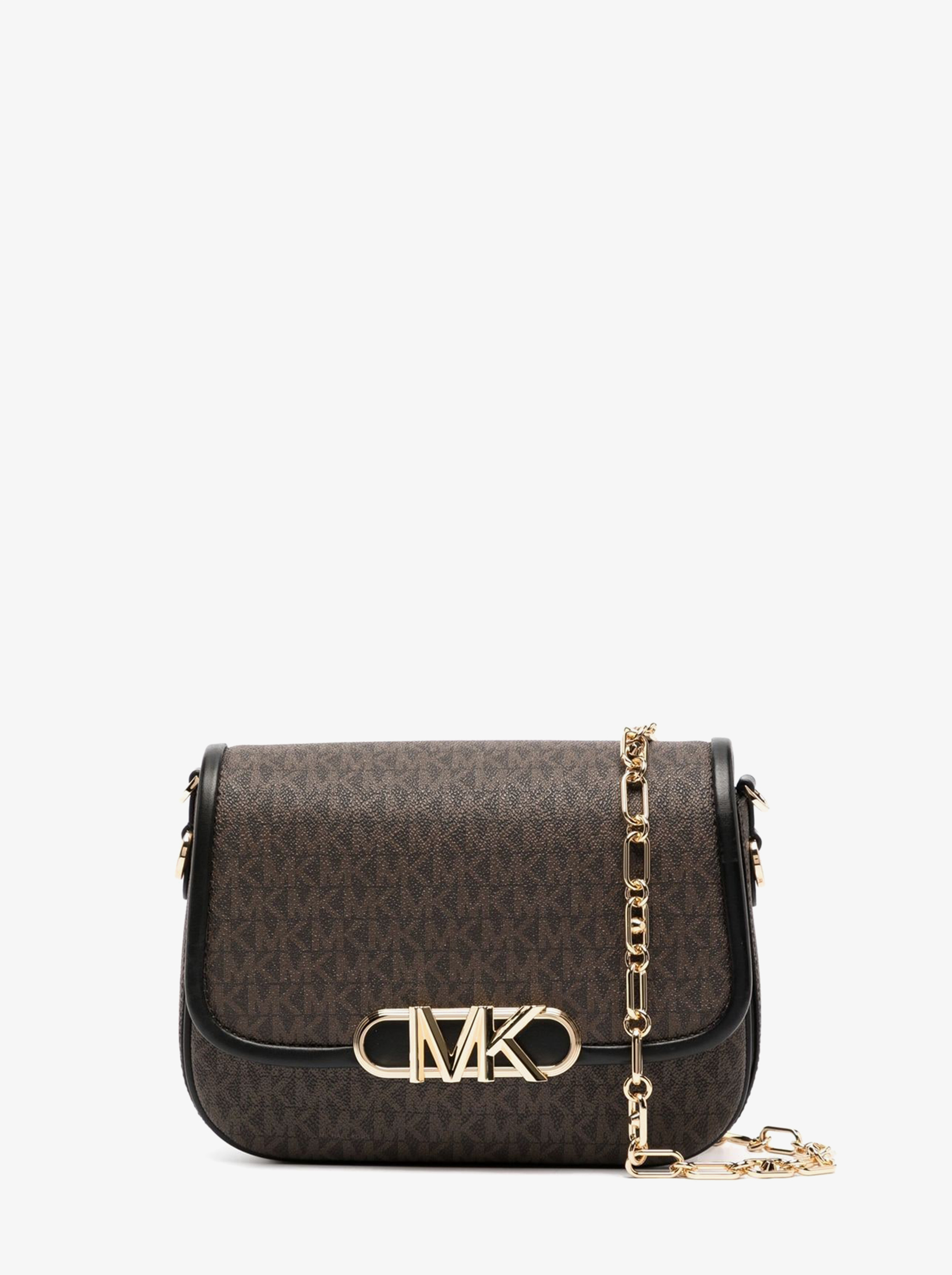 Сумка женская Michael Kors B00670 темно-коричневая 20x10x25