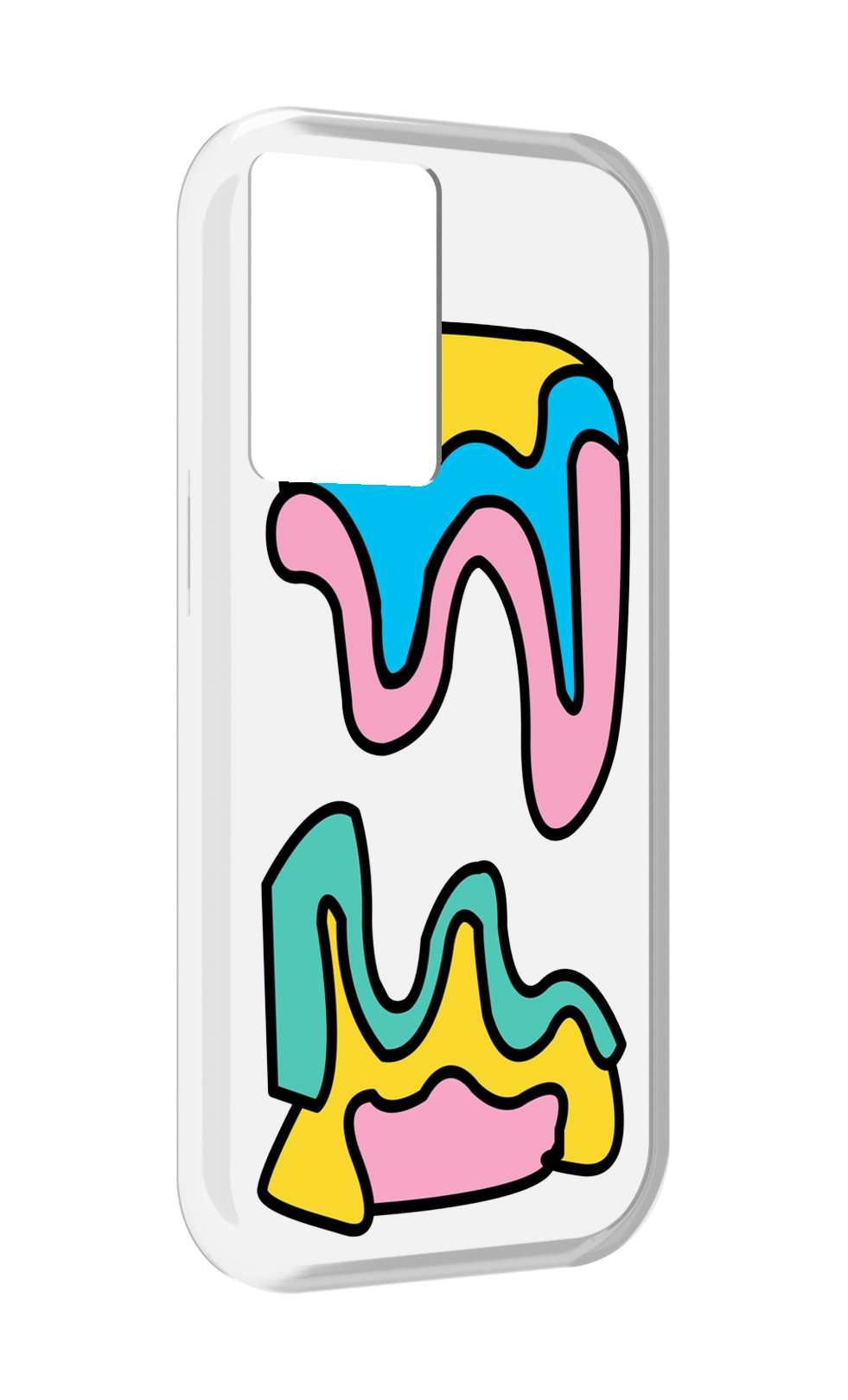 

Чехол MyPads вытекающая-абстракция для OnePlus Nord N20 SE, Прозрачный, Tocco