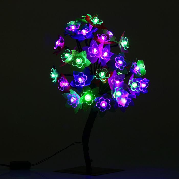 

Luazon Lighting уличный, 0,3 м, "Орхидея", 32 LED, 220V, моргает RG/RB