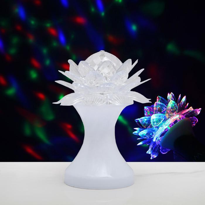 

Luazon Lighting хрустальный шар "Цветок" диаметр 12, 5 см V220 белый (RGB)