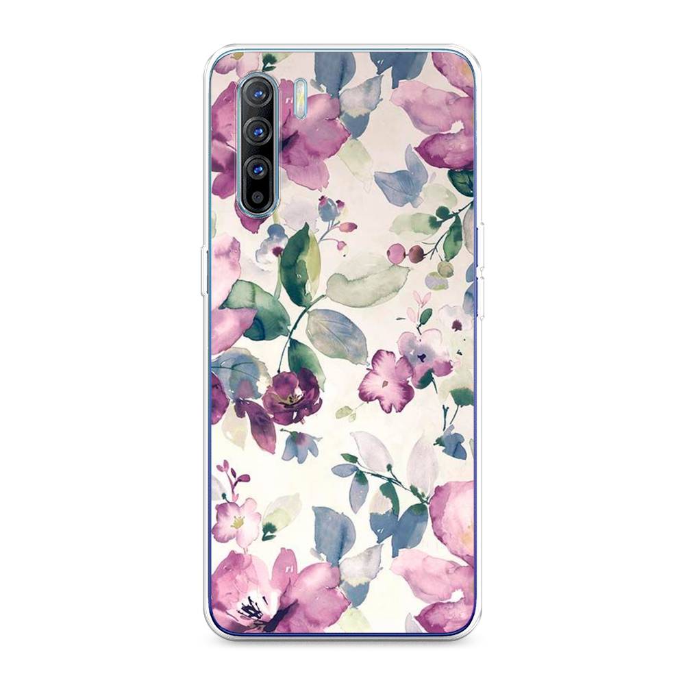 

Силиконовый чехол "Акварельная нежность" на Oppo Reno 3, 252450-8