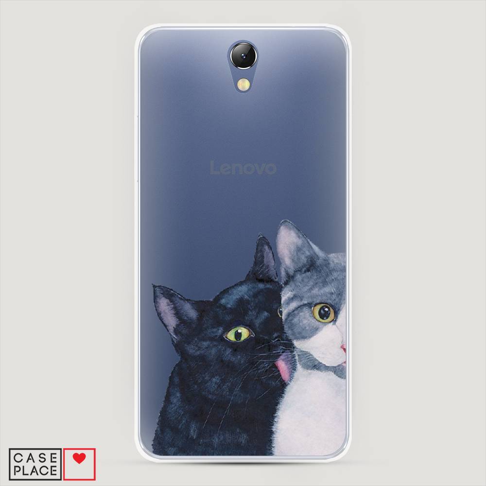 

Чехол Awog на Lenovo Vibe S1 / Леново Vibe S1 "Кошачья любовь", Синий, 111450-1