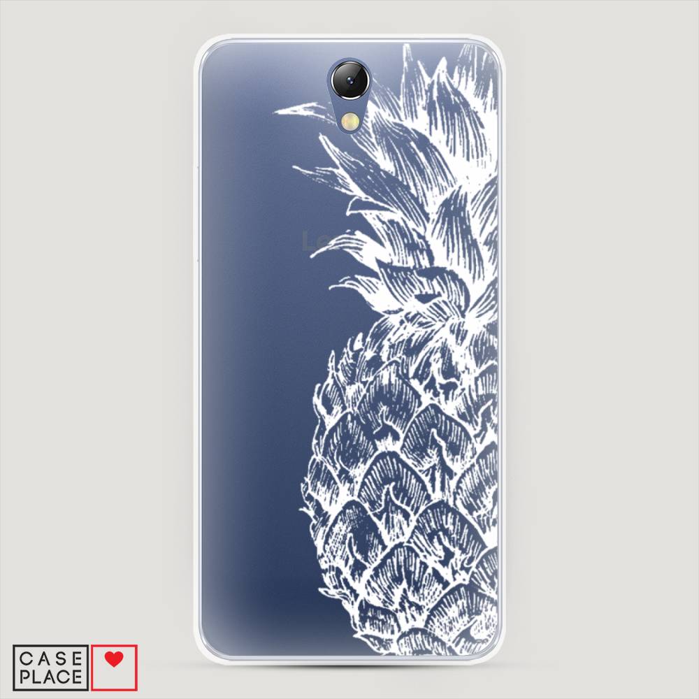 

Чехол Awog на Lenovo Vibe S1 / Леново Vibe S1 "Ананас графика белая", Белый, 111450-10