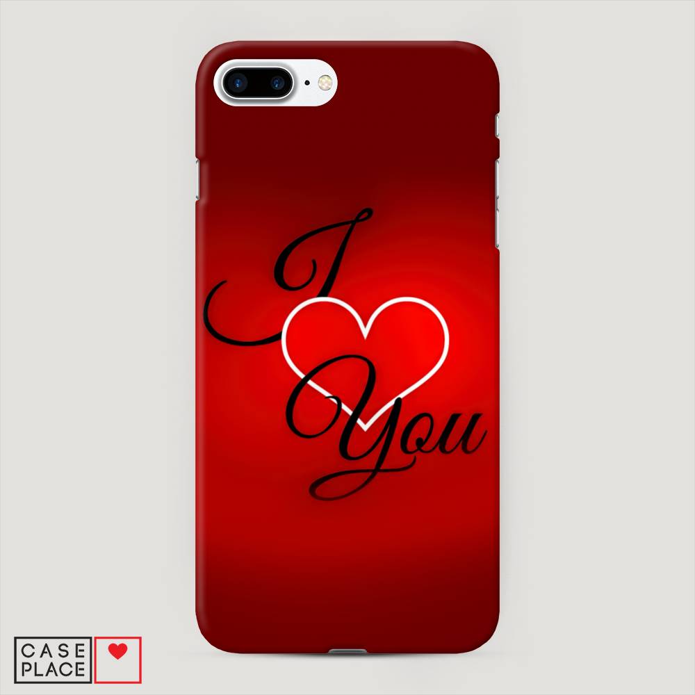 

Пластиковый чехол "I love you 3" на Apple iPhone 8 Plus, 10920-5