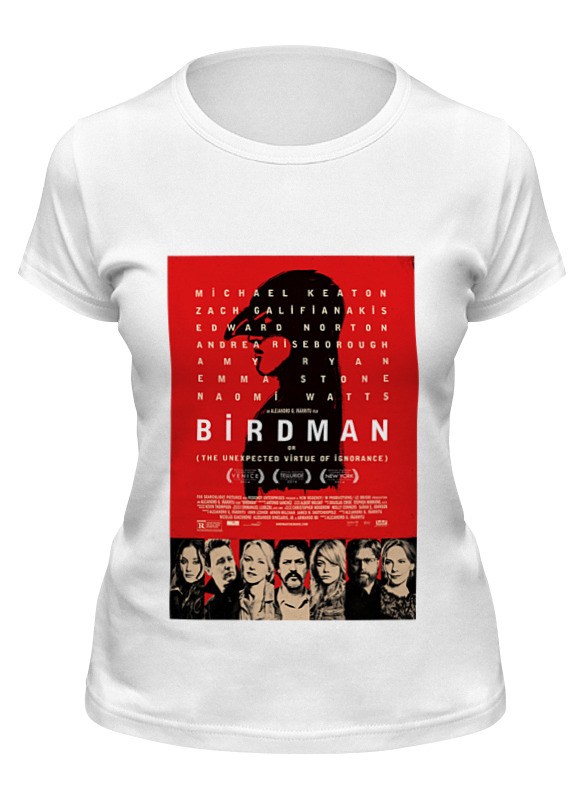 

Футболка женская Printio Бёрдмэн (birdman) белая S, Белый, Бёрдмэн (birdman)