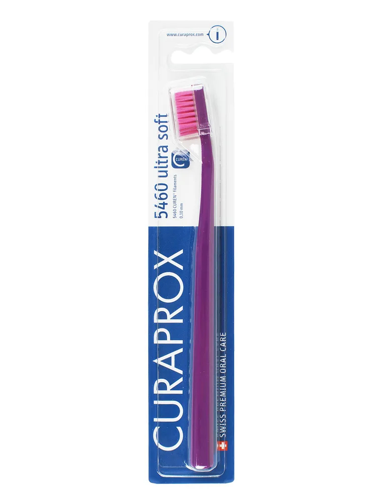 Щётка зубная Curaprox Ultrasoft толщиной волокон 0,1 мм, сиреневая