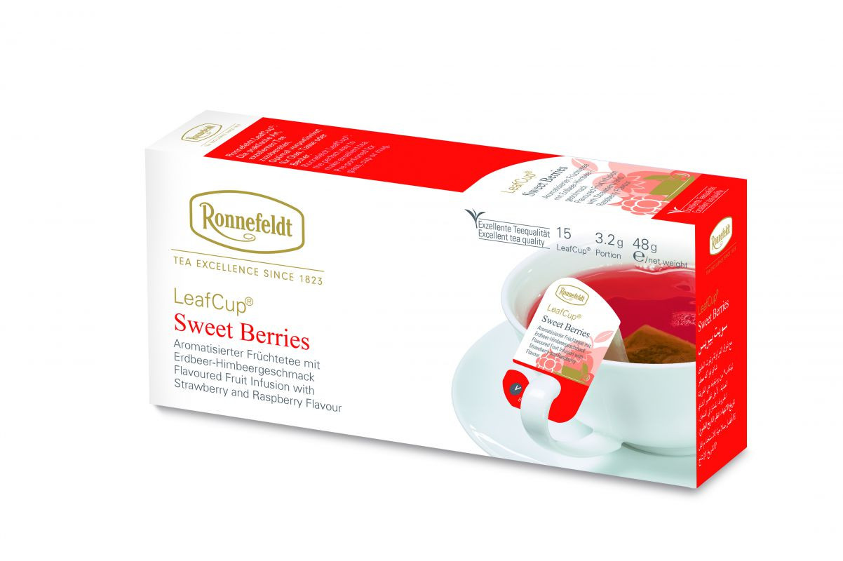 Чай фруктовый Ronnefeldt LeafCup Sweet Berries (Сладкие ягоды). 2 пачки по 15 саше