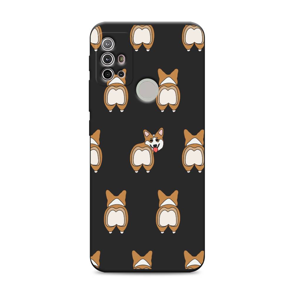 

Чехол Awog на Lenovo K13 Note/Motorola Moto G10/G20/G30 "Милый корги фон", Разноцветный, 242252-1