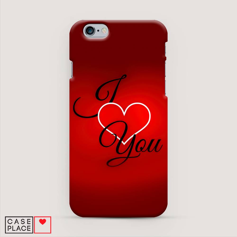 

Пластиковый чехол "I love you 3" на Apple iPhone 6, 10420-5