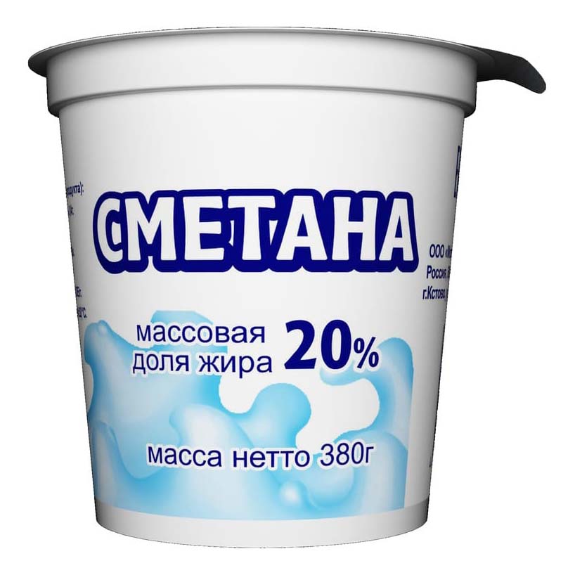 

Сметана Приволжский 20% 380 г