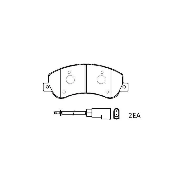 

Тормозные колодки HSB передние HP9698