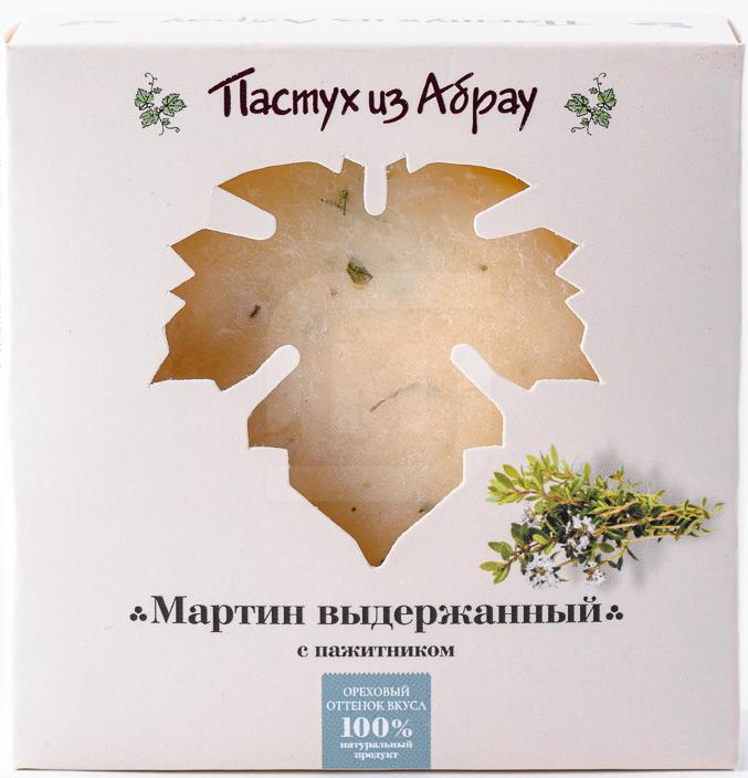 

Сыр полутвердый Пастух из Абрау Мартин с пажитником 50% +-1 кг