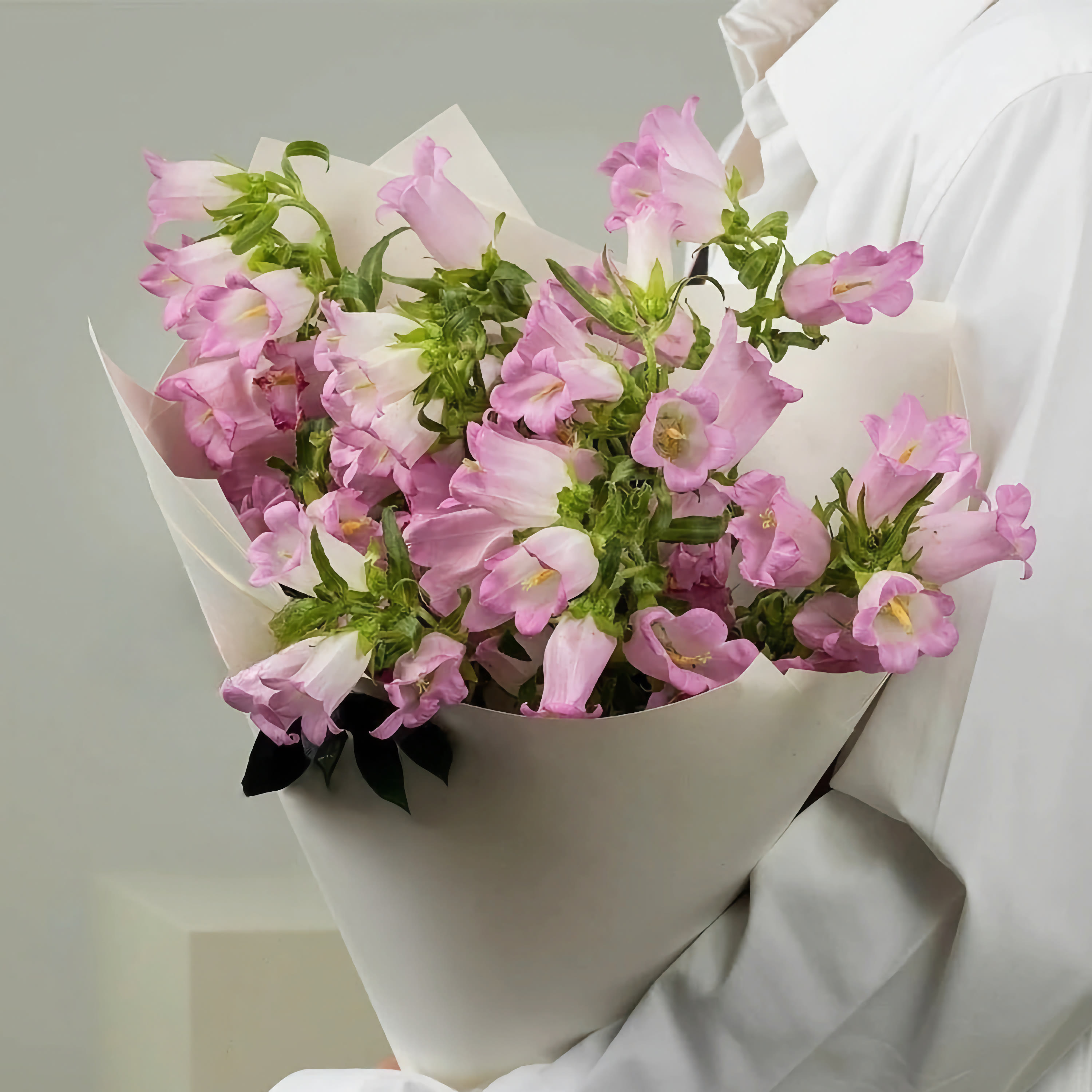 

Монобукет Bounce Flowers колокольчик 40 см 19 шт. розовый