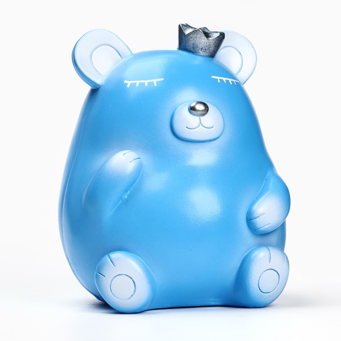 

Копилка Хорошие сувениры Медведь с короной голубая, 17см, 10635959