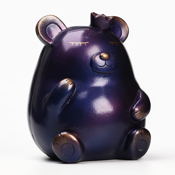 

Копилка Хорошие сувениры Медведь с короной синий космос, 17см, 10635952