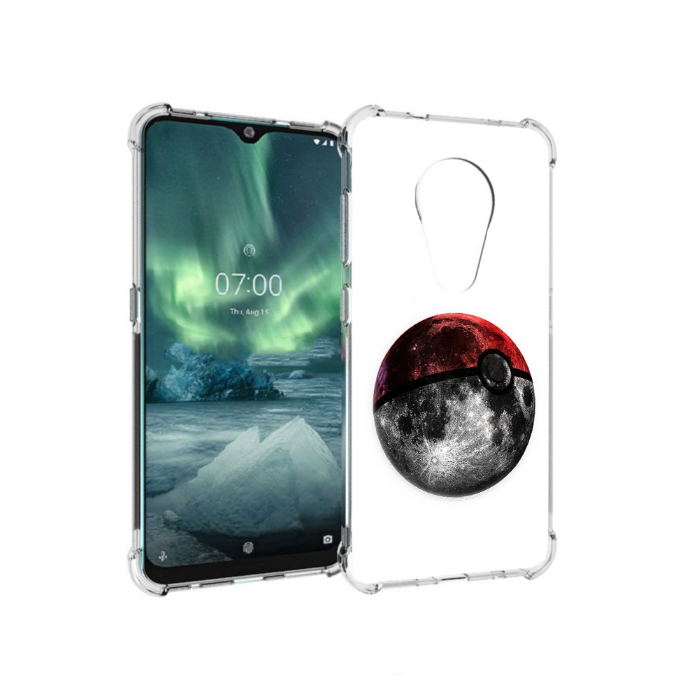 

Чехол MyPads Tocco для Nokia 7.2 планета покебол (PT139171.105.543), Прозрачный, Tocco