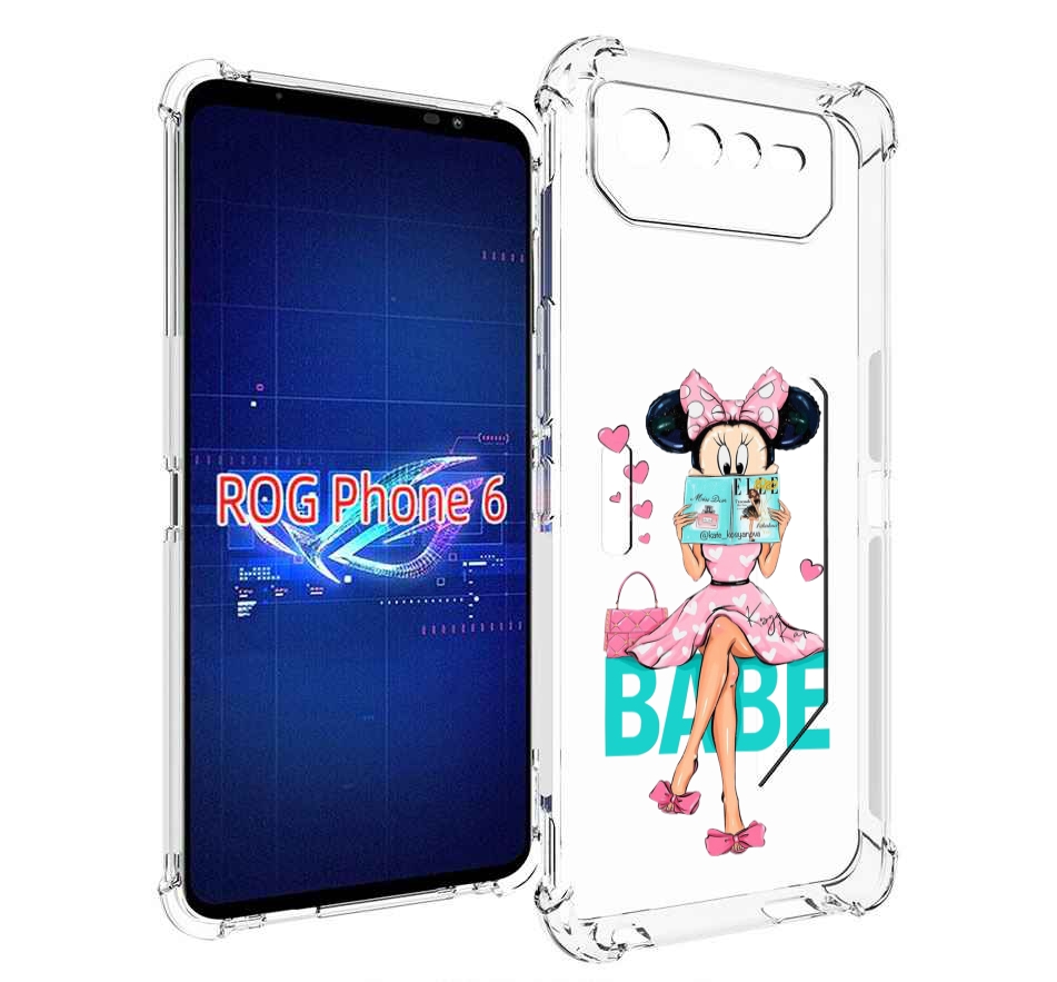 

Чехол MyPads Бейби-микки для Asus ROG Phone 6, Прозрачный, Tocco