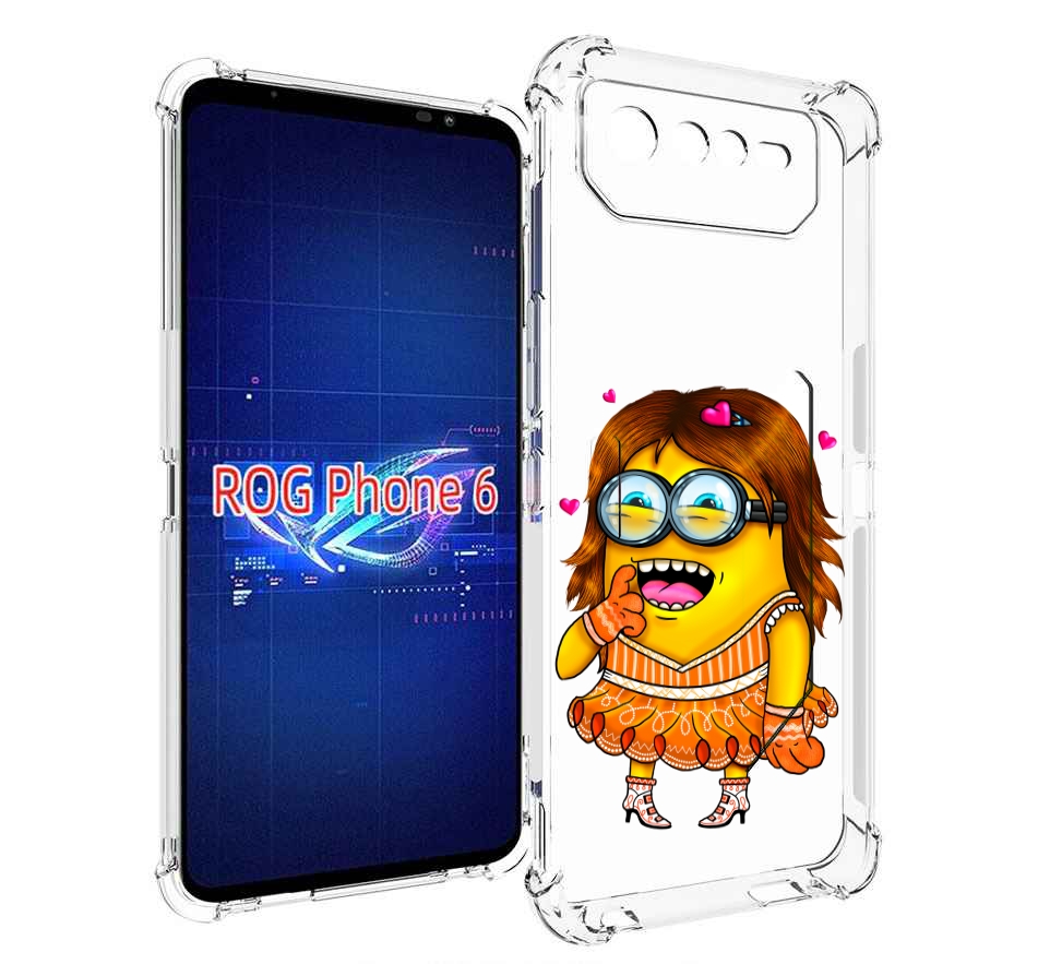

Чехол MyPads Миньон девочка для Asus ROG Phone 6, Прозрачный, Tocco