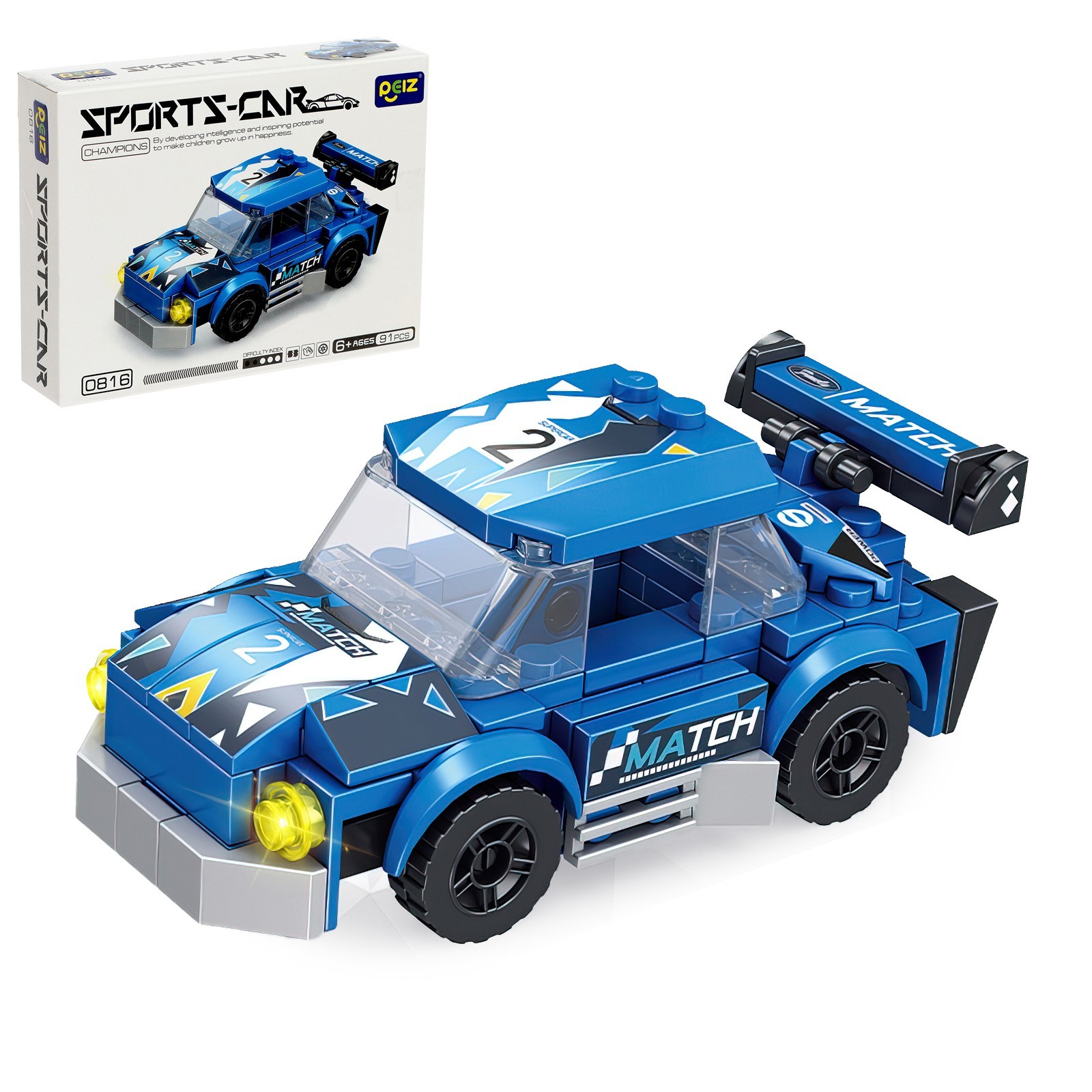 

Конструктор Гонка «Спорткар», 91 деталь