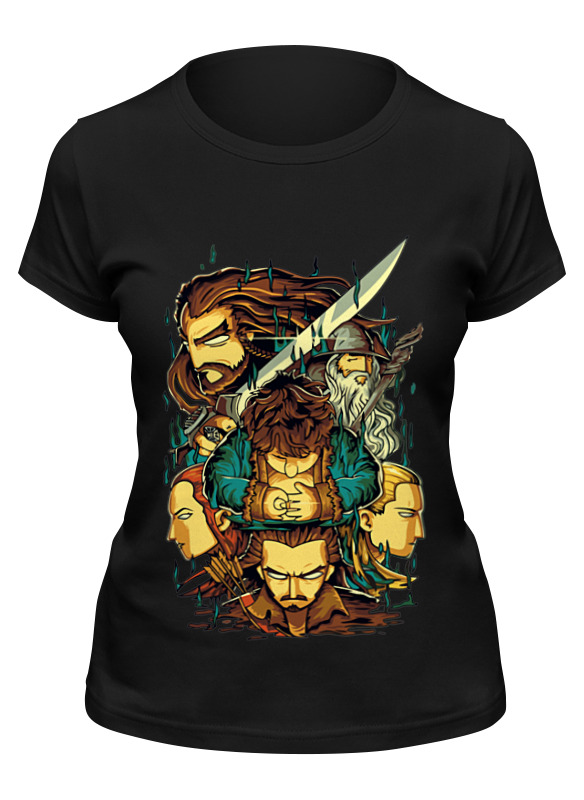 

Футболка женская Printio Хоббит (the hobbit) черная 2XL, Черный, Хоббит (the hobbit)