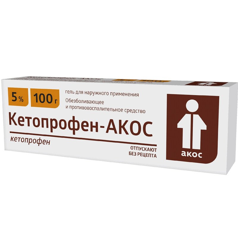 

Кетопрофен-АКОС гель 5% туба 100 г