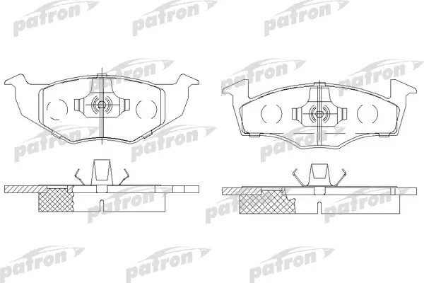 

Тормозные колодки PATRON дисковые PBP1054