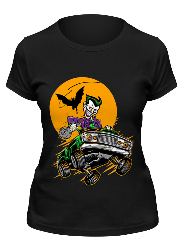 

Футболка женская Printio Джокер (joker) черная 2XL, Джокер (joker)