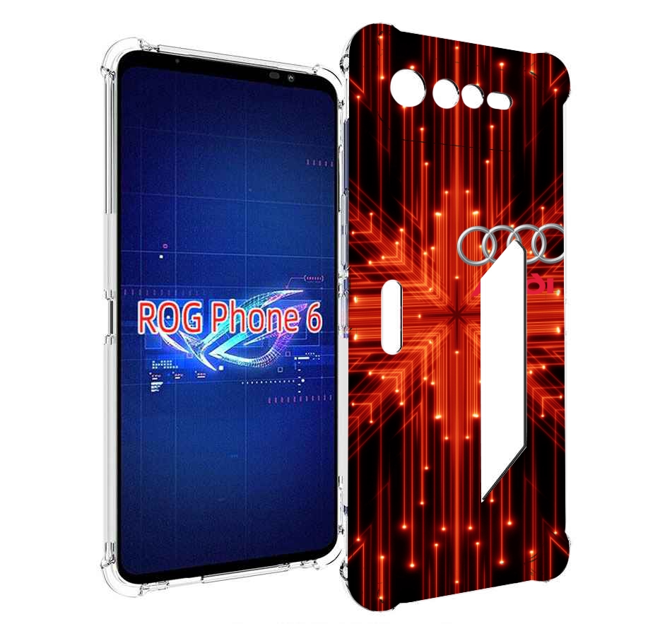 

Чехол MyPads Ауди-на-неоновом-фоне для Asus ROG Phone 6, Прозрачный, Tocco