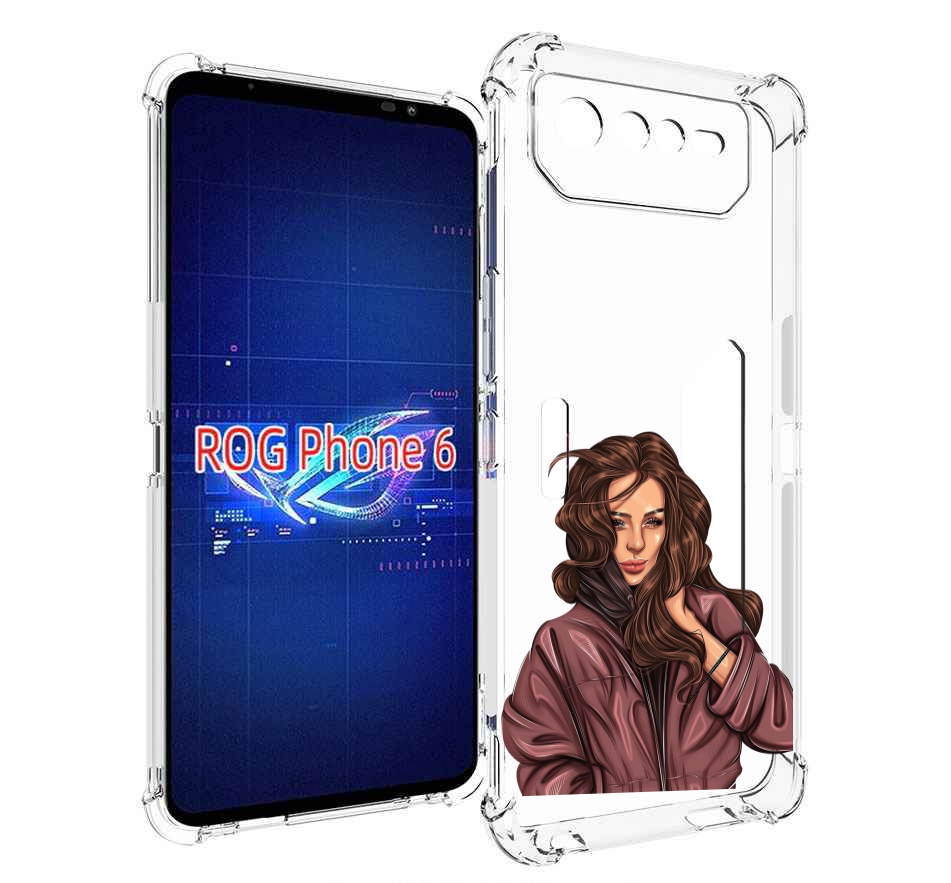 

Чехол MyPads Арт-рисунок-девушки для Asus ROG Phone 6, Прозрачный, Tocco
