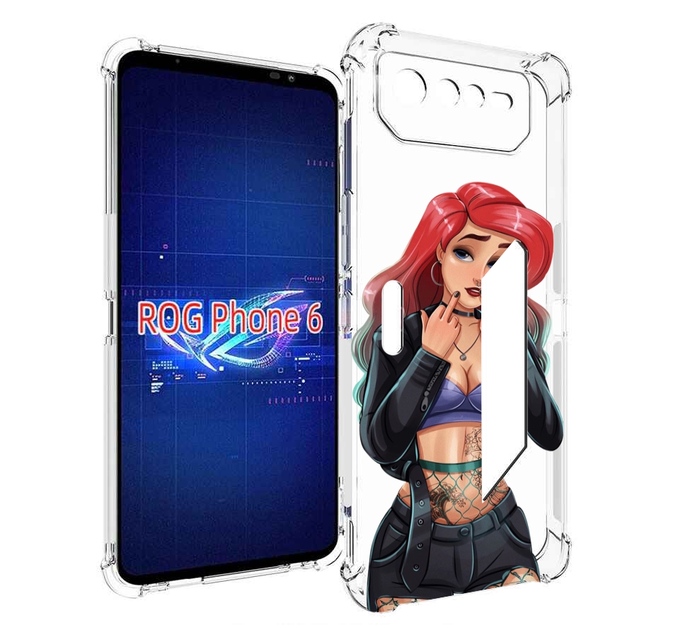 

Чехол MyPads Ариэль-русалочка-готика для Asus ROG Phone 6, Прозрачный, Tocco