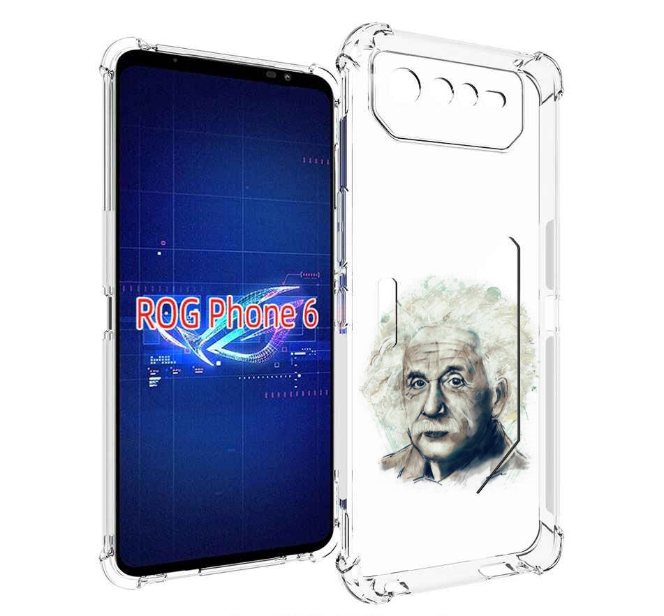 

Чехол MyPads Альберт энштейн для Asus ROG Phone 6, Прозрачный, Tocco