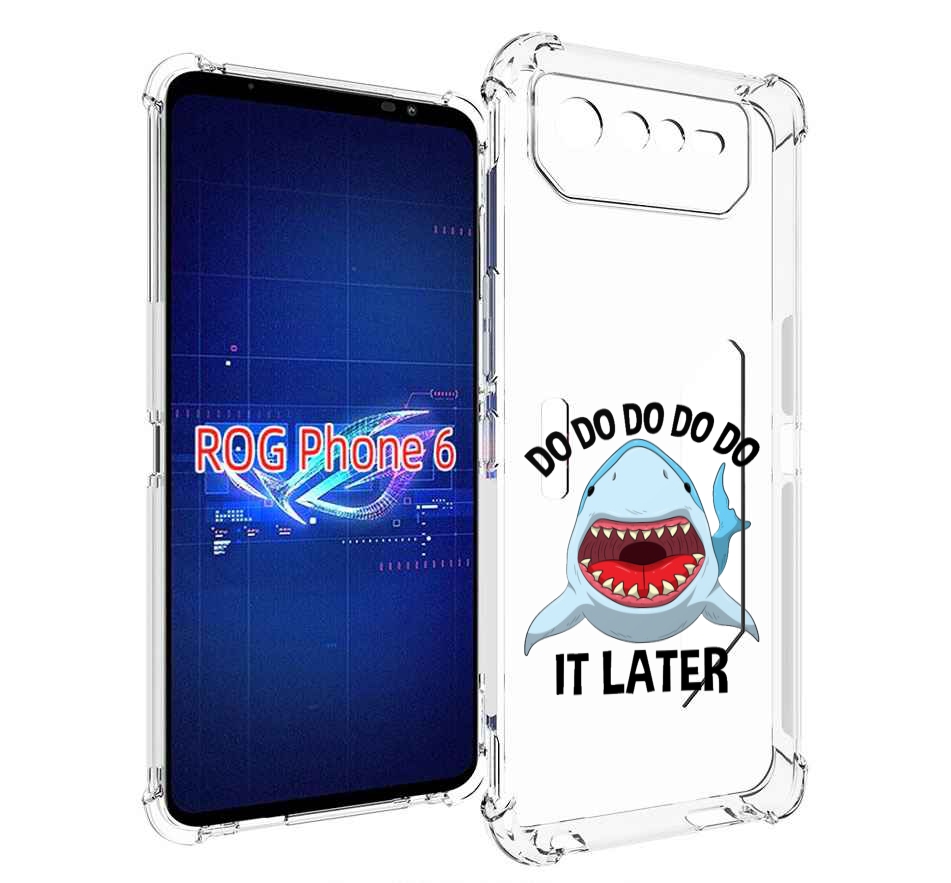 

Чехол MyPads Акула для Asus ROG Phone 6, Прозрачный, Tocco