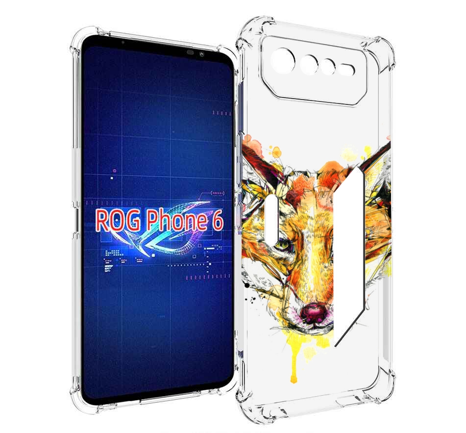 

Чехол MyPads Акварельная лиса для Asus ROG Phone 6, Прозрачный, Tocco