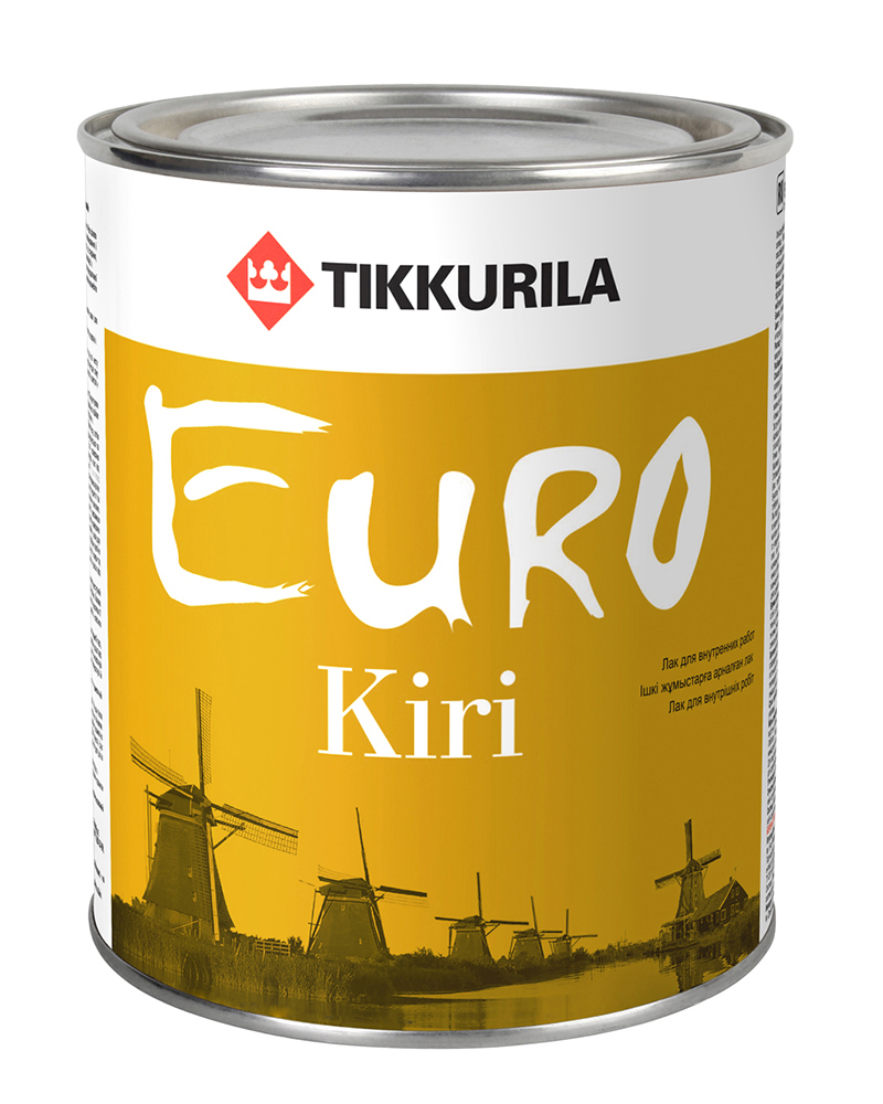 фото Лак для пола tikkurila euro kiri паркетный алкидно-уретановый глянцевый 0,9 л