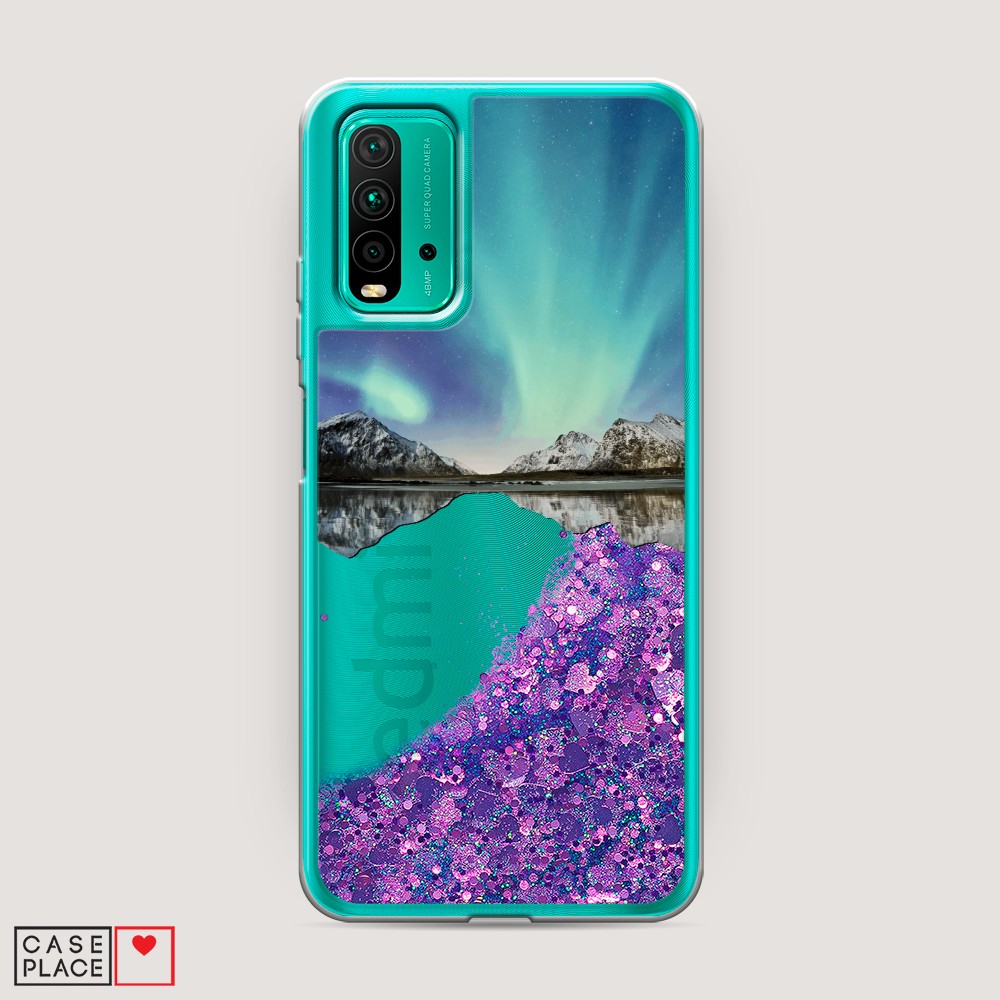 

Чехол Awog на Xiaomi Redmi 9T "Горное озеро и сияние", Разноцветный, 39892-1