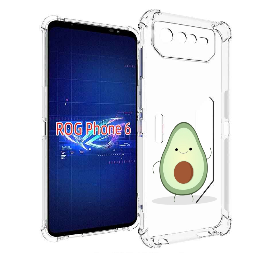 

Чехол MyPads Авокадик для Asus ROG Phone 6, Прозрачный, Tocco