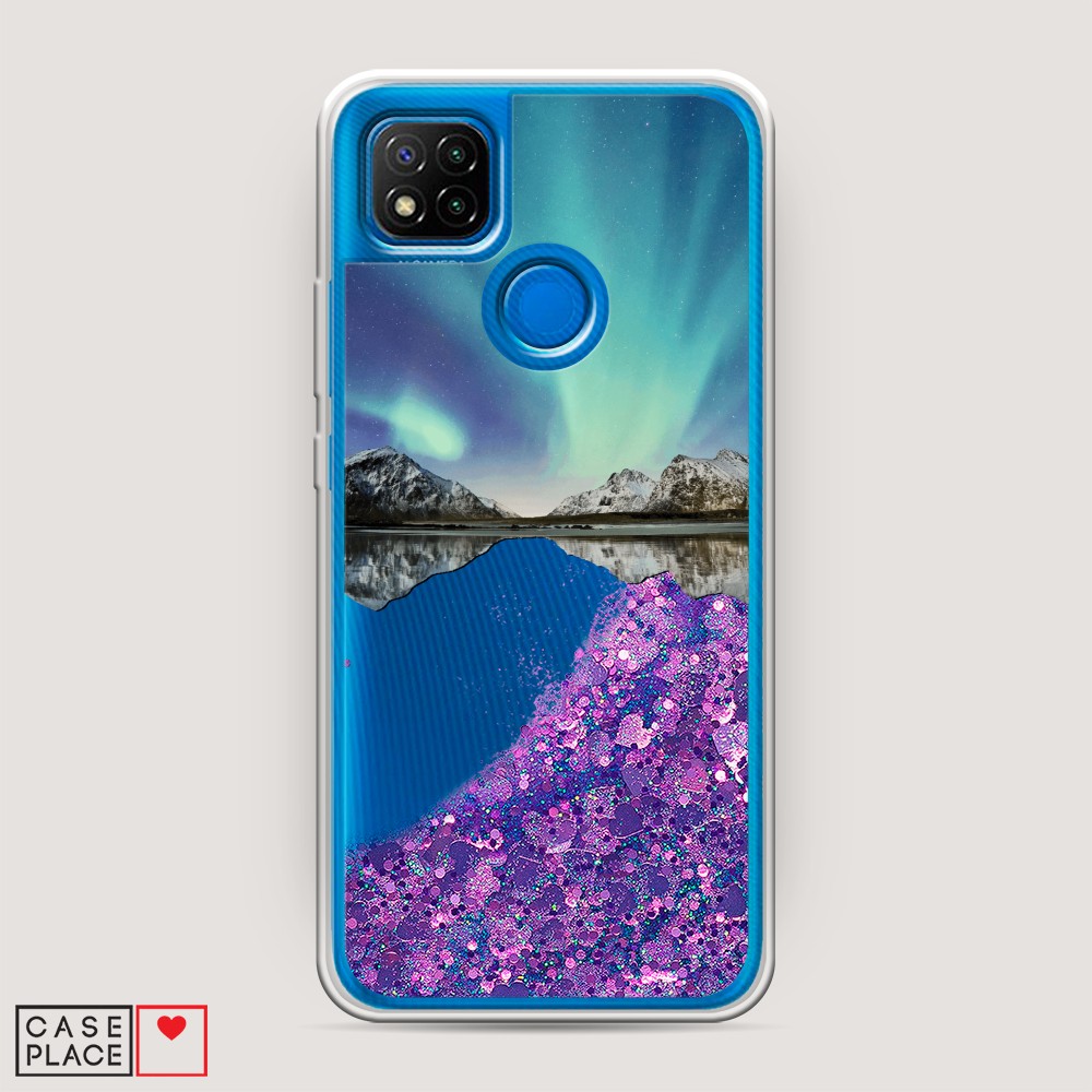 

Чехол Awog на Xiaomi Redmi 9C "Горное озеро и сияние", Разноцветный, 39092-1