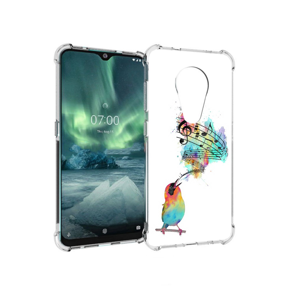 

Чехол MyPads Tocco для Nokia 7.2 певчая птичка (PT139171.105.536), Прозрачный, Tocco
