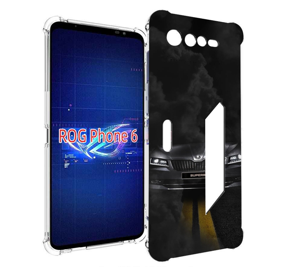 

Чехол MyPads skoda 1 для Asus ROG Phone 6, Прозрачный, Tocco