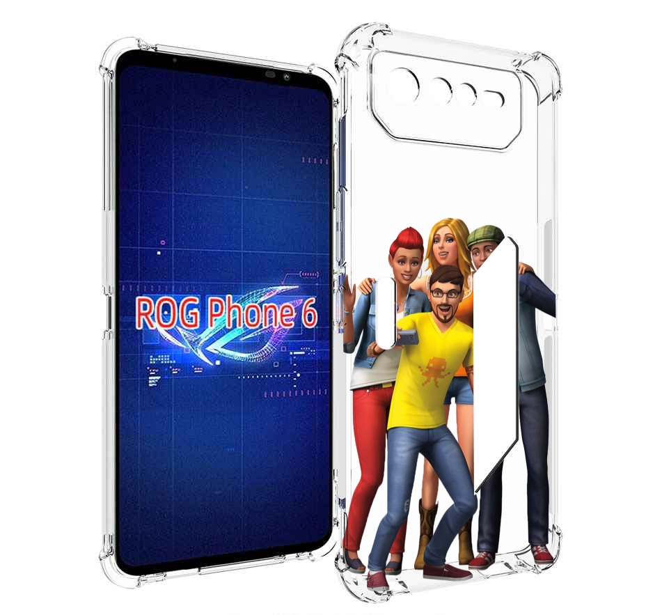 

Чехол MyPads sims для Asus ROG Phone 6, Прозрачный, Tocco