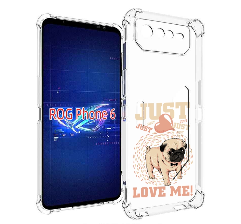 

Чехол MyPads Люби меня для Asus ROG Phone 6, Прозрачный, Tocco