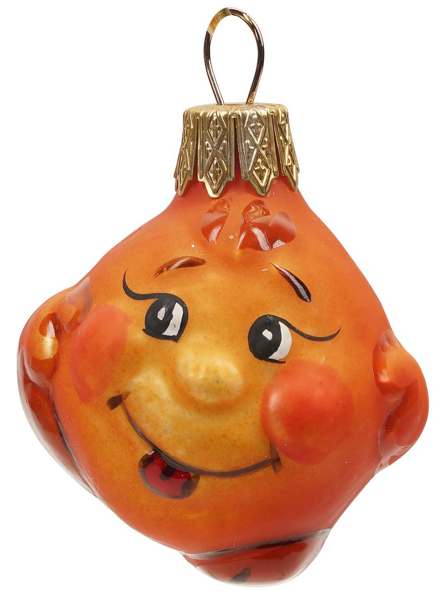 

Елочная игрушка Колобок 1 шт. желтая