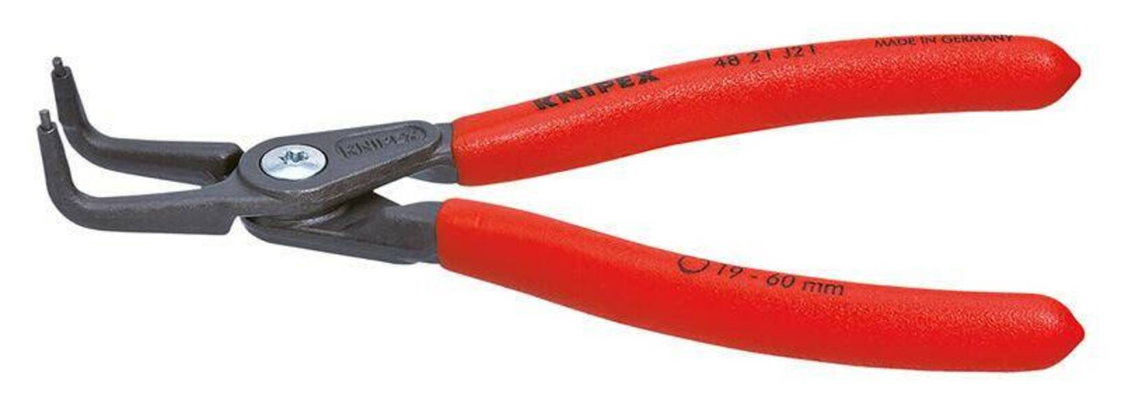 

KNIPEX Щипцы прециз. для внутр. стопорн. колец, губки 90°, посад. размер d 12-25 мм, након