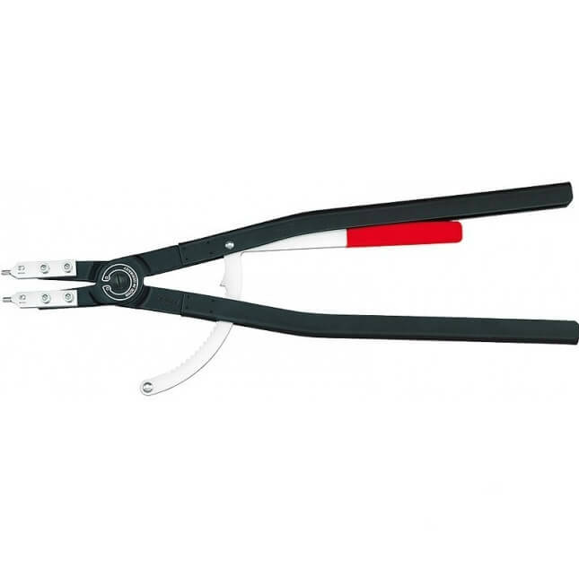

KNIPEX Щипцы для больших внутр. стопорн. колец, прямые сменные губки, посад. размер d 122