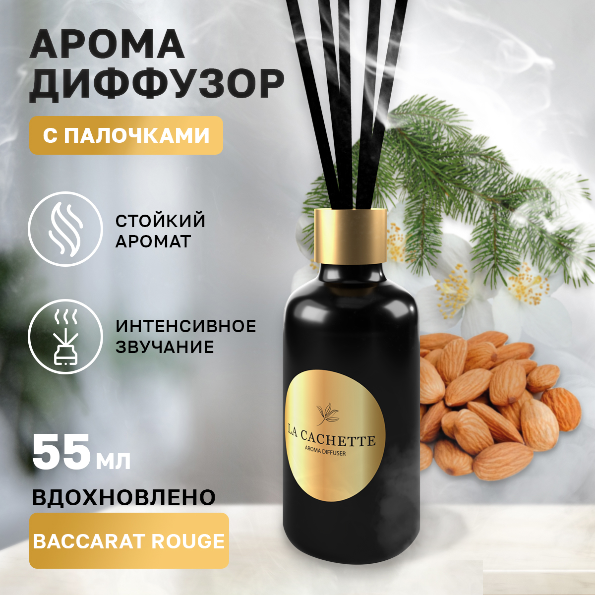 

Аромадиффузор La Cachette melange № U202 Baccarat Rouge 540 55 мл