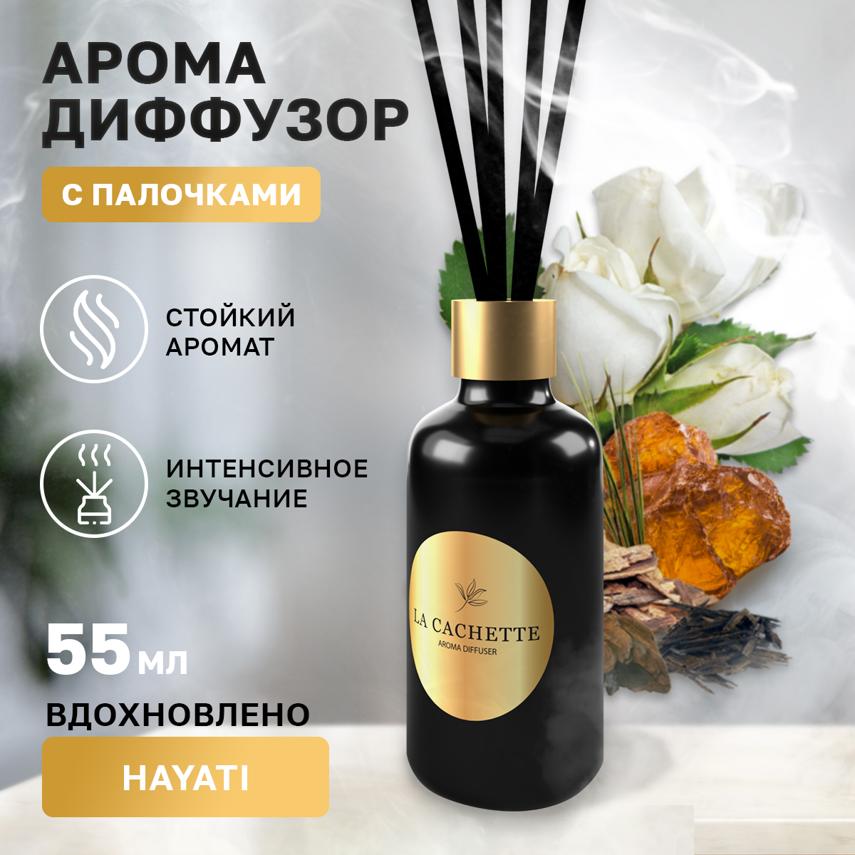 

Аромадиффузор La Cachette melange № U201 Hayati 55 мл