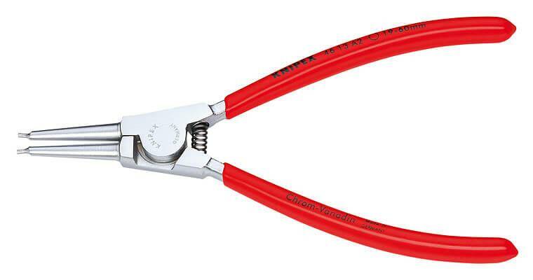 

KNIPEX Щипцы для внешних стопорн. колец, прям. губки, посад. размер d 10 - 25 мм, наконечн