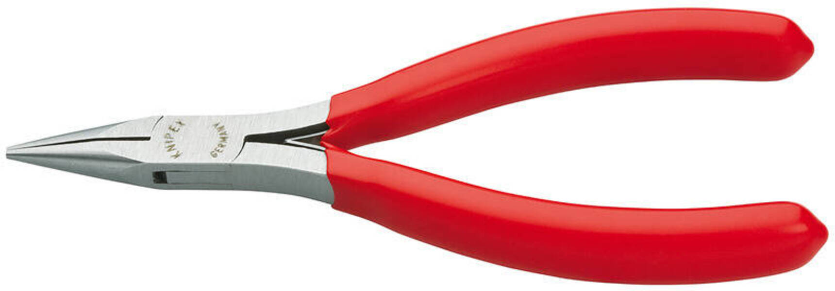 KNIPEX Плоскогубцы захватные для электроники, плоскокруглые губки, L-115 мм, 1-к ручки